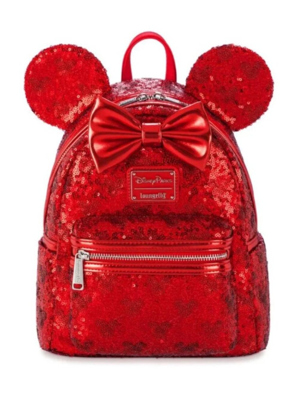 Disney Parks x Loungefly Red Sequin Minnie Ear Backpack